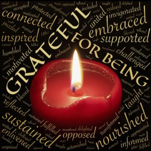 word collage- grateful for being in large text